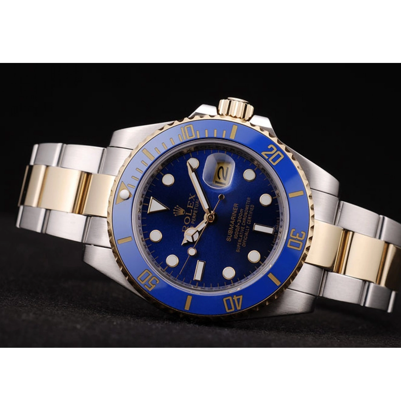 Good Copy Rolex Watches Blue Rolex Bezel Blue Dial 98230 Submariner 0725